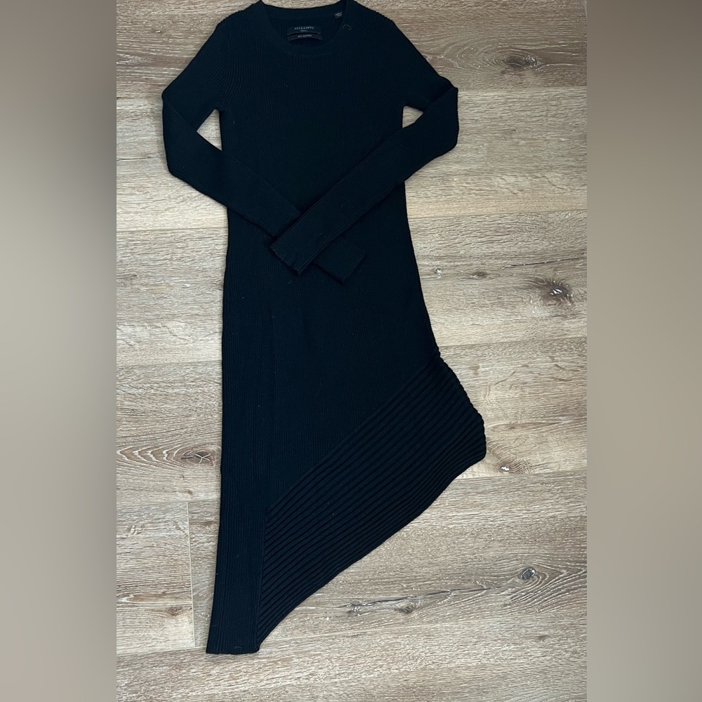 All Saints Knit Asymmetrical Dress
